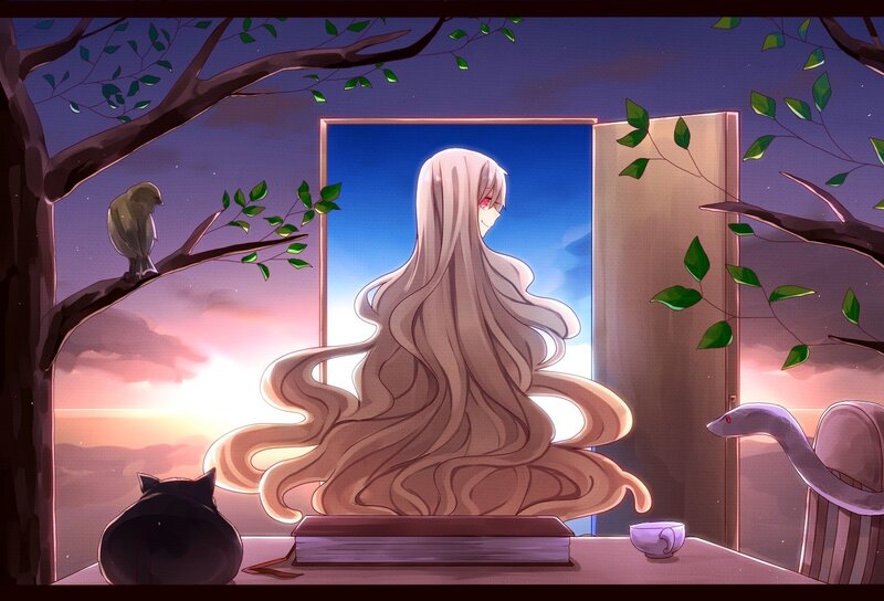 Long-haired Figure at Window