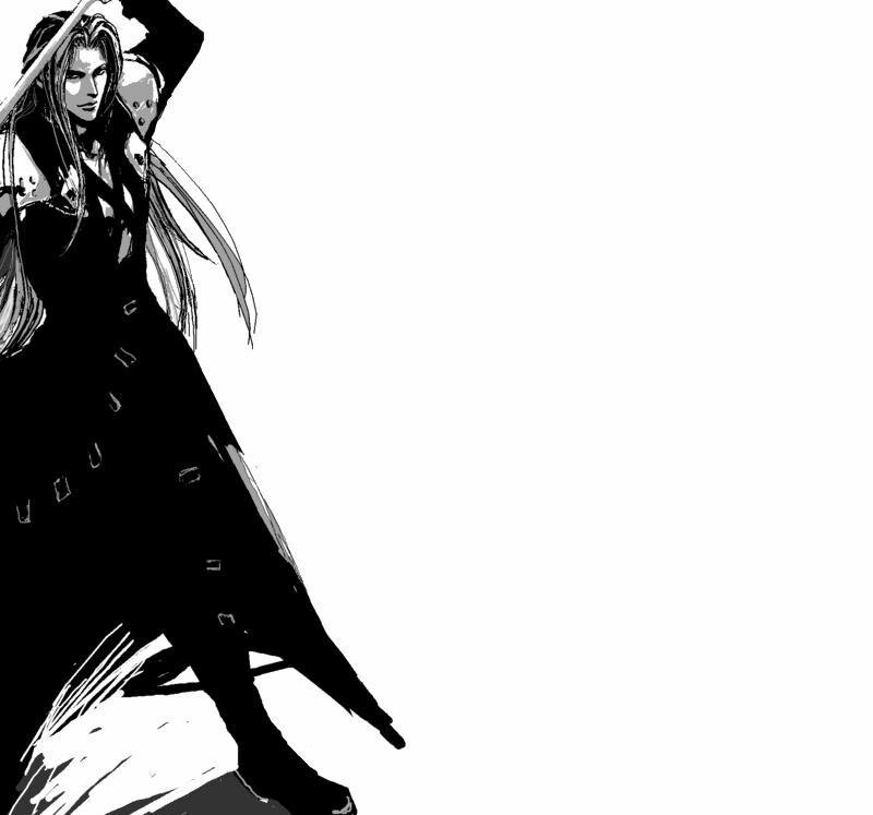 Long-haired Man with Sword