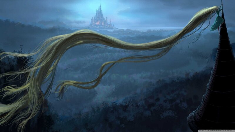 Long-haired Woman on Tower