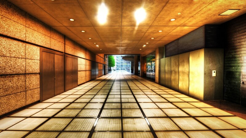 Long Hallway Corridor