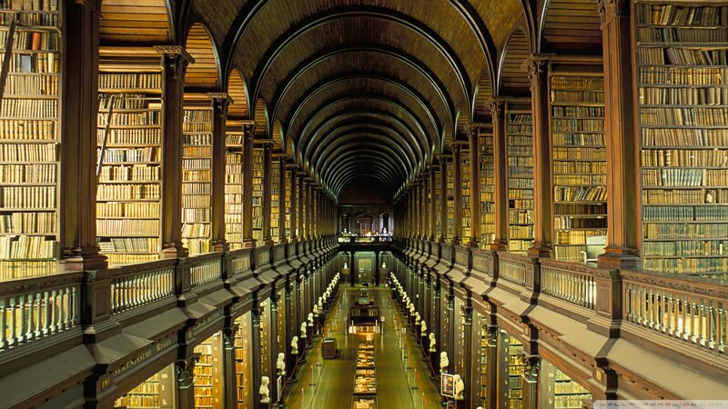 Long Library Hall — Brown, Serene
