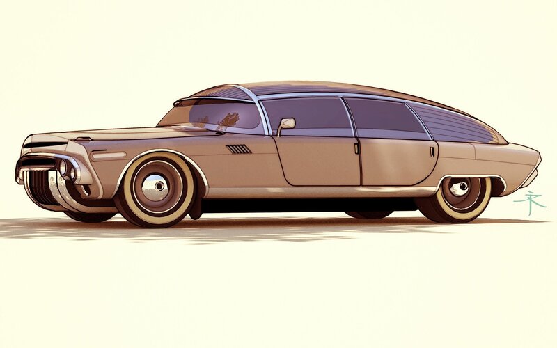 Long Limousine Car