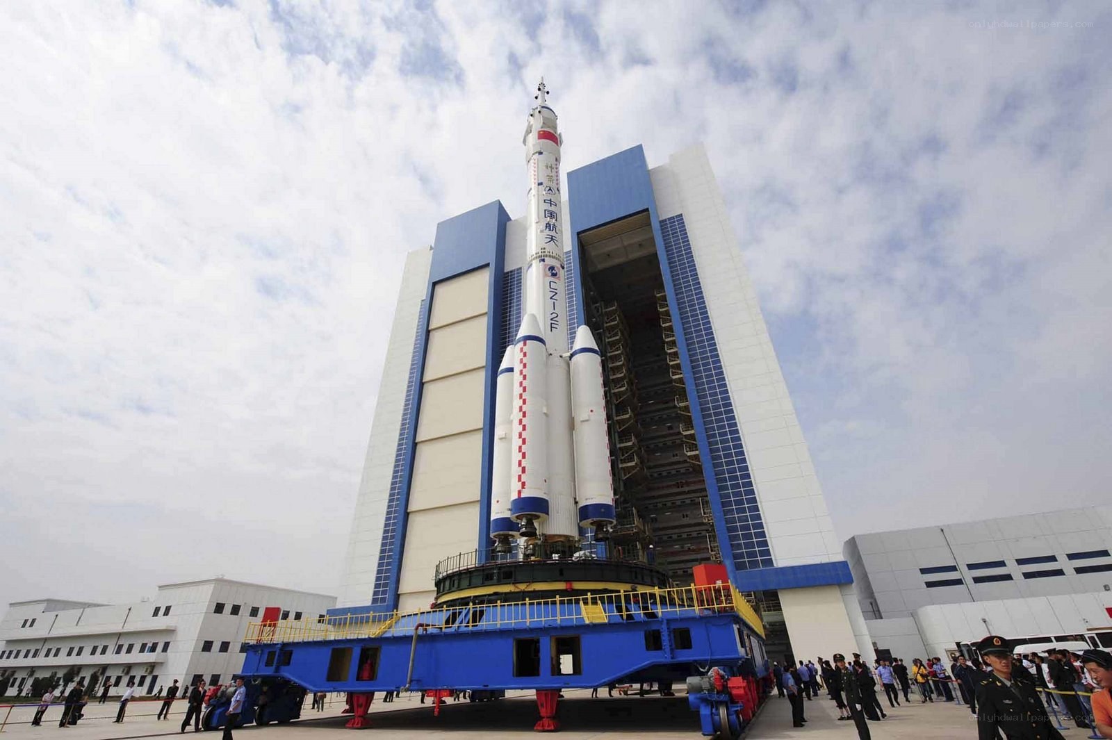 Long March rocket on launch pad