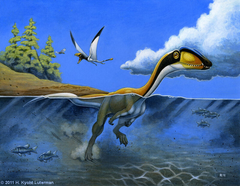 Long-necked Dinosaur — Blue