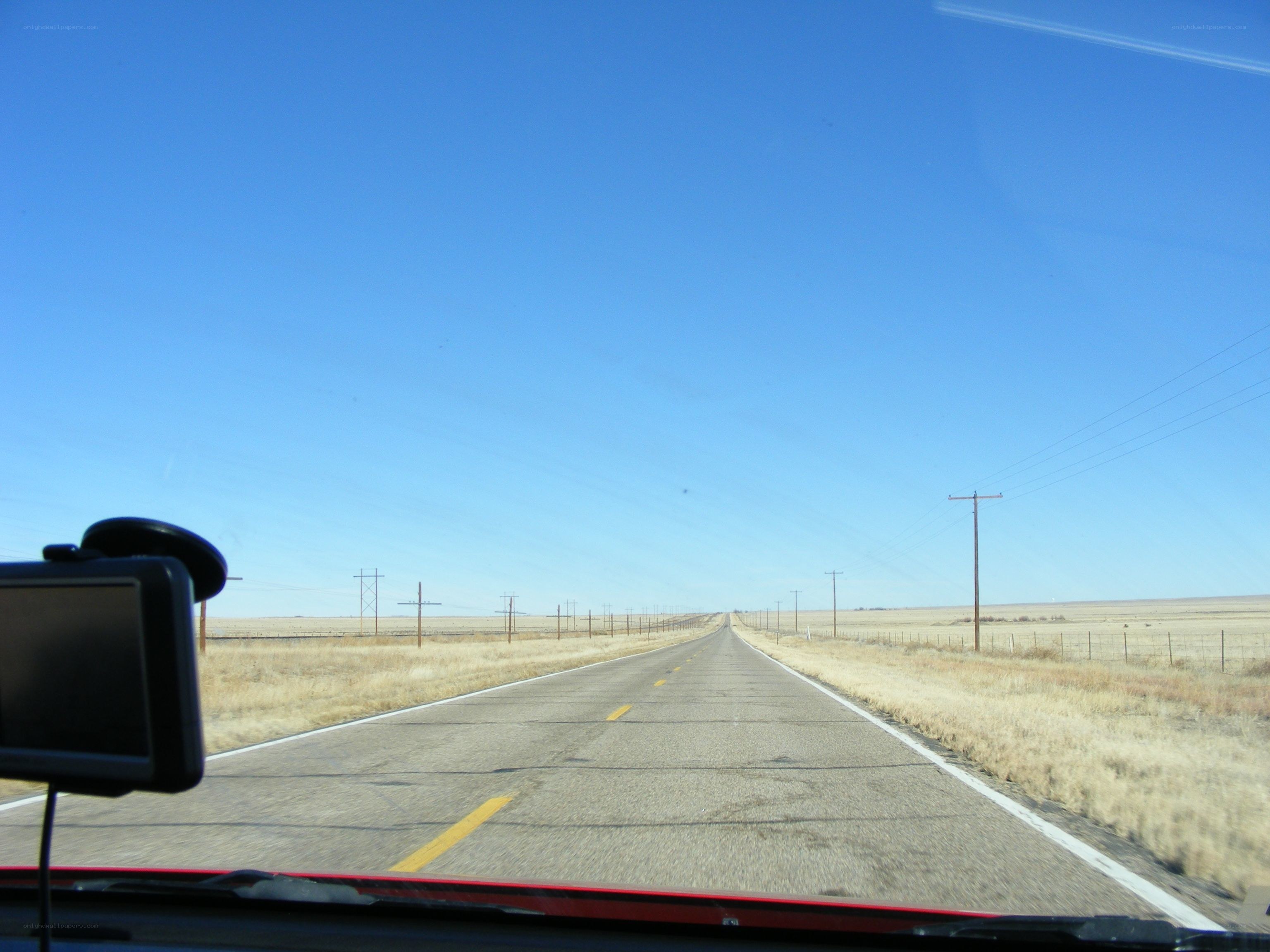 long road in open plains