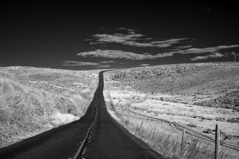 Long Road Through Hills — Black