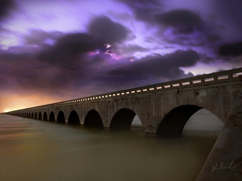 Long Stone Bridge — Purple