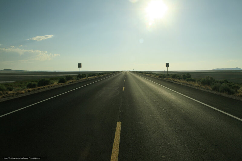 Long Straight Road — Black