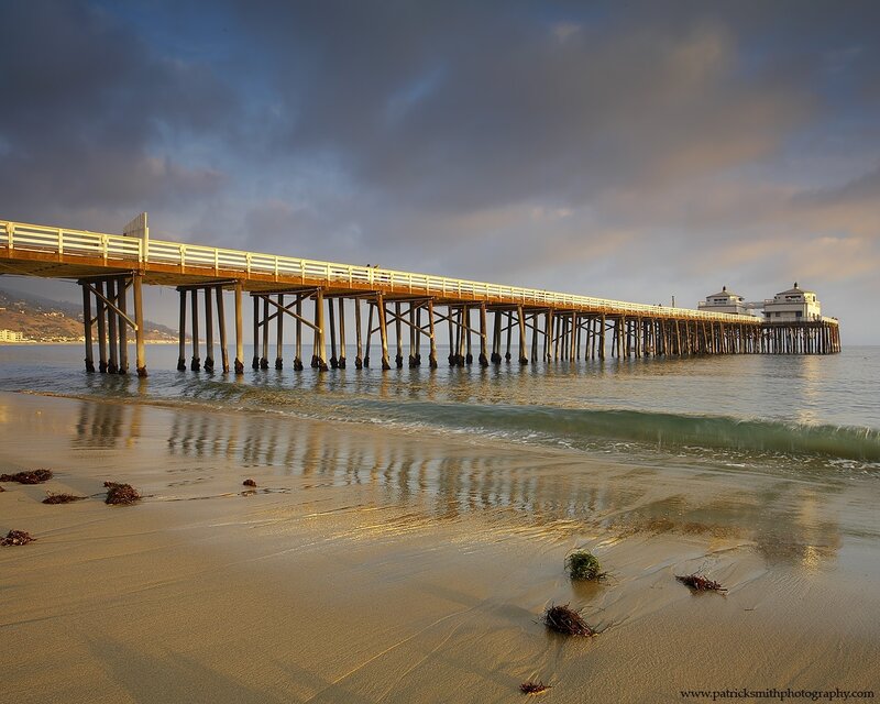 Long Wooden Pier — Blue, Dramatic