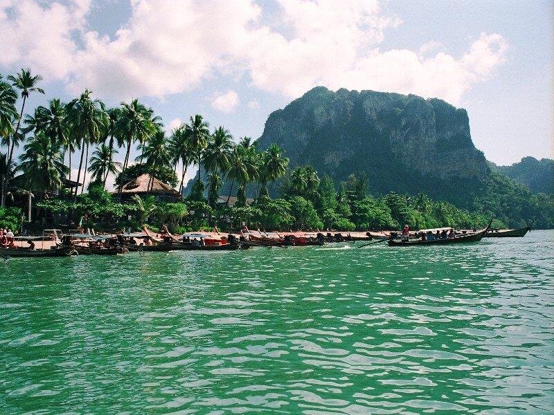 Longtail Boats at Beach