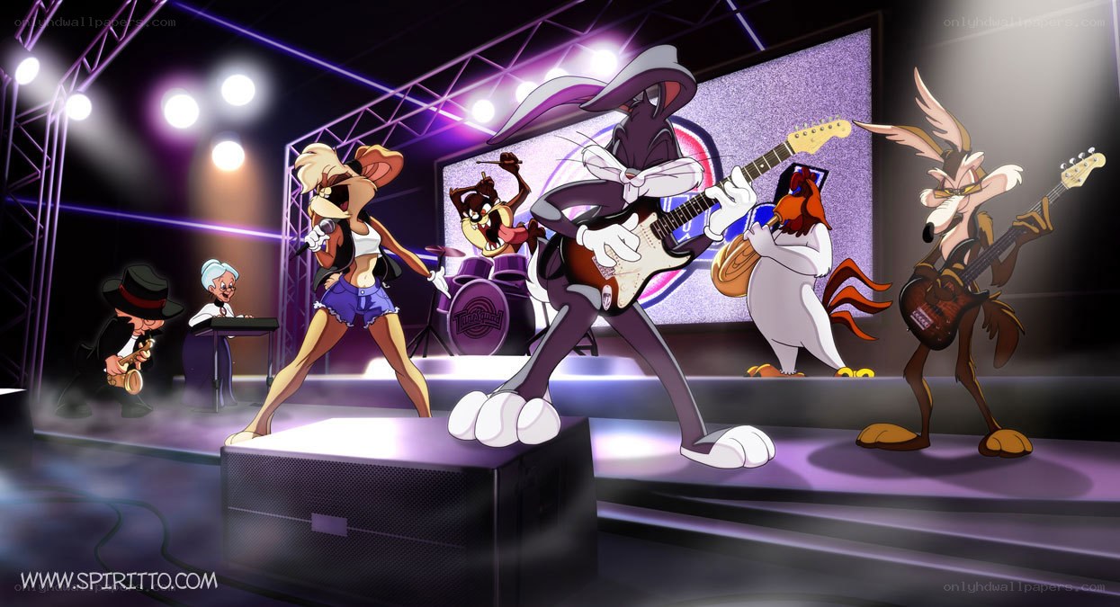 Looney Tunes band performing