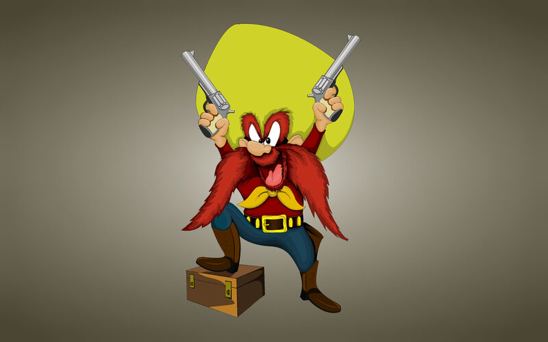 Looney Tunes Character — Red, Aggressive, Illustration