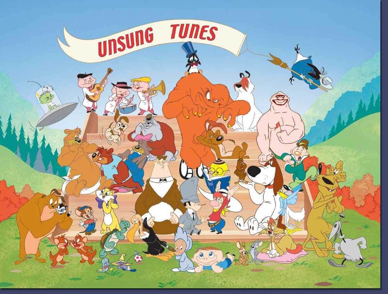 Looney Tunes characters gathering