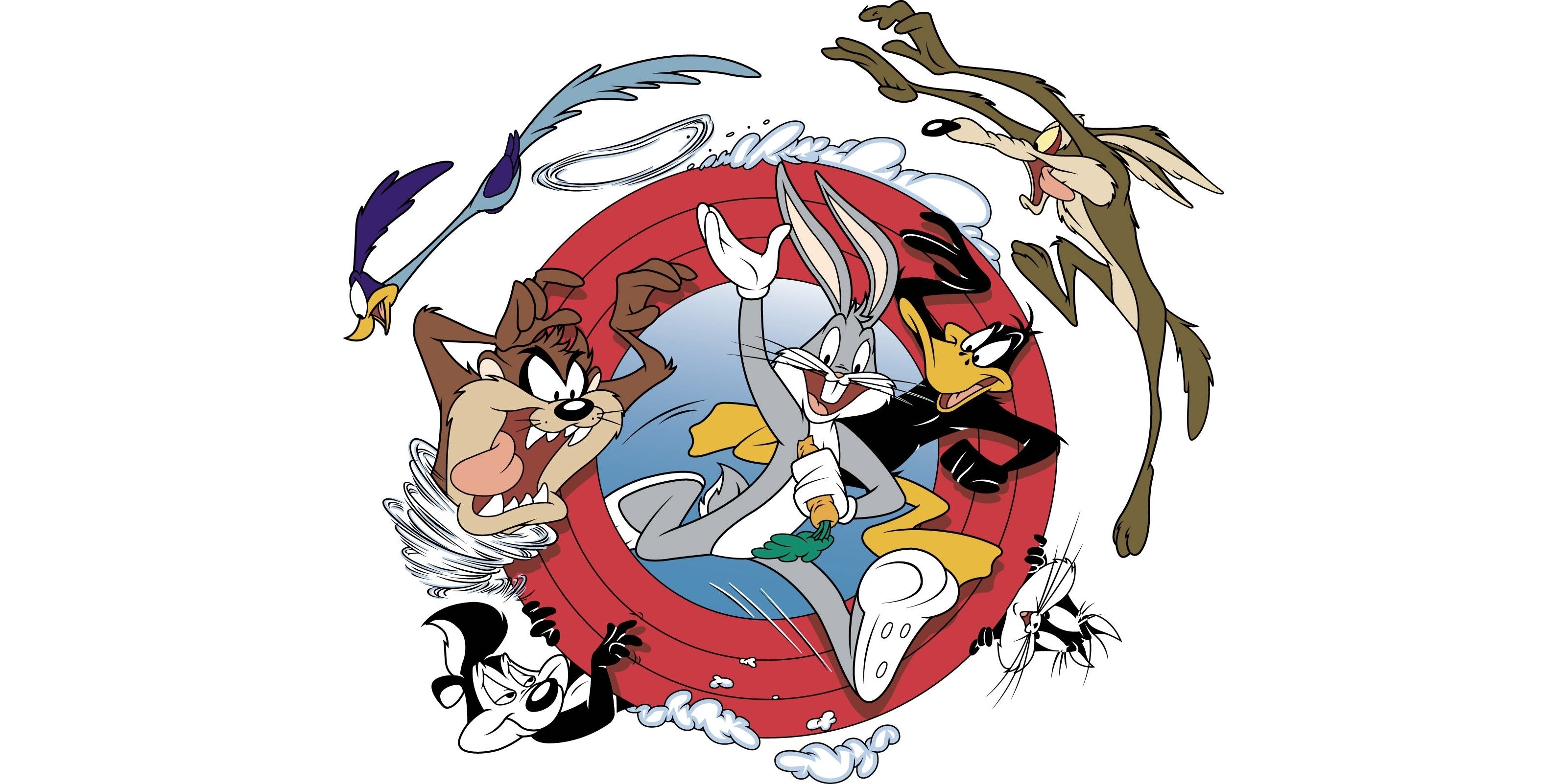 Looney Tunes characters in action