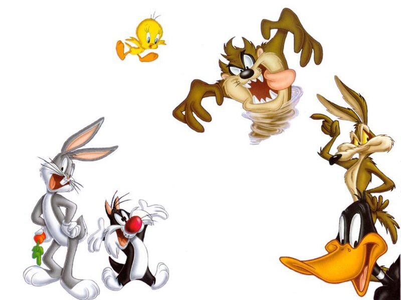 Looney Tunes Characters — White