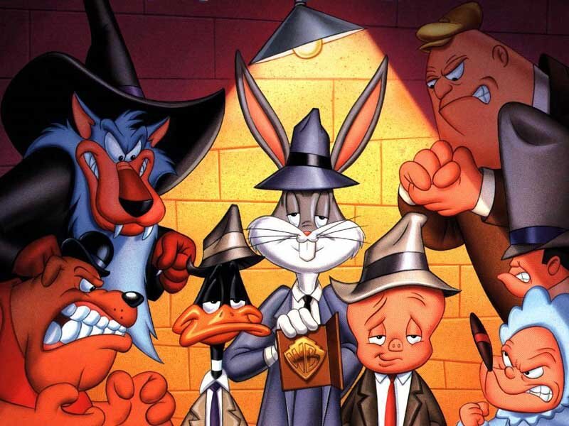 Looney Tunes gang in suits