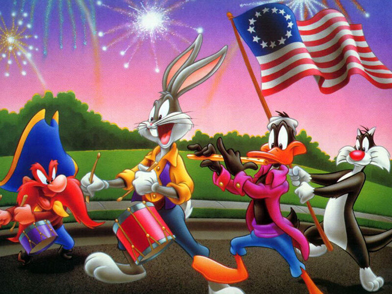 Looney Tunes parade scene