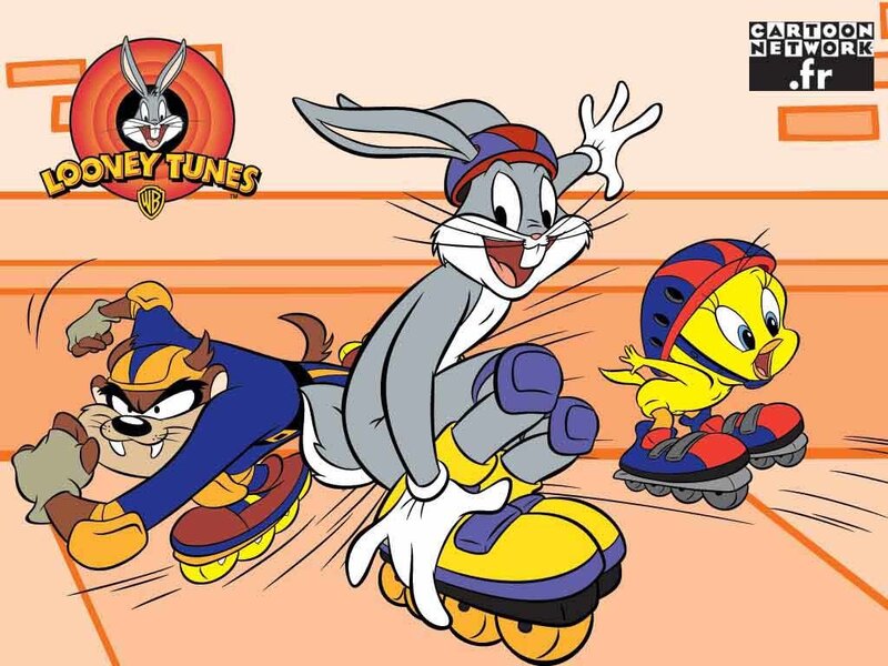 Looney Tunes roller skating