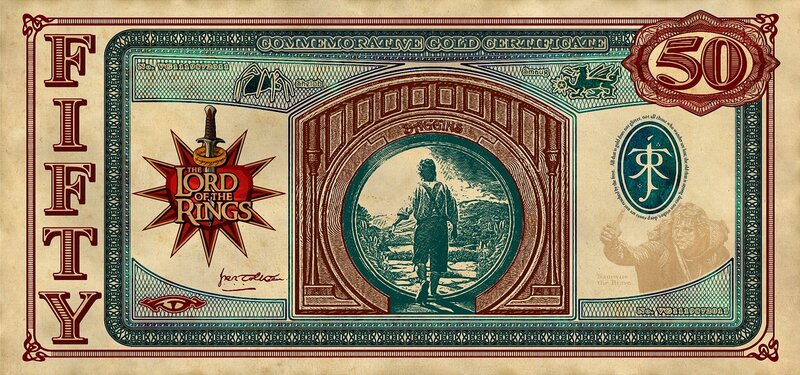 Lord of the Rings commemorative certificate