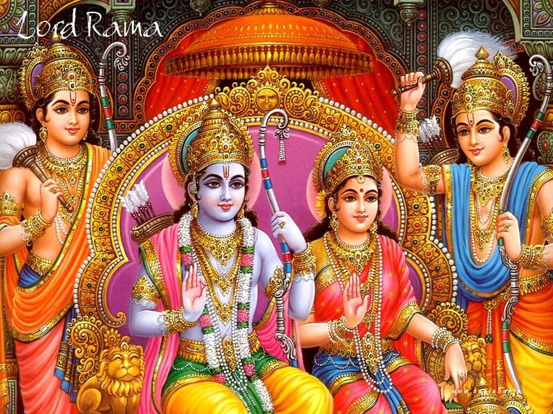 Lord Rama and Family — Gold