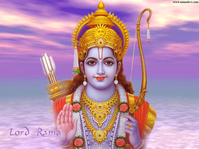 Lord Rama Deity — Purple