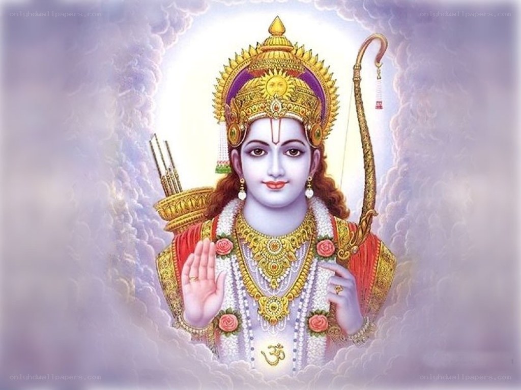 Lord Rama with bow and arrows