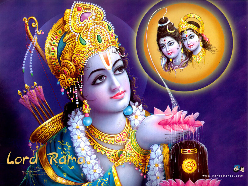 Lord Rama with Sita