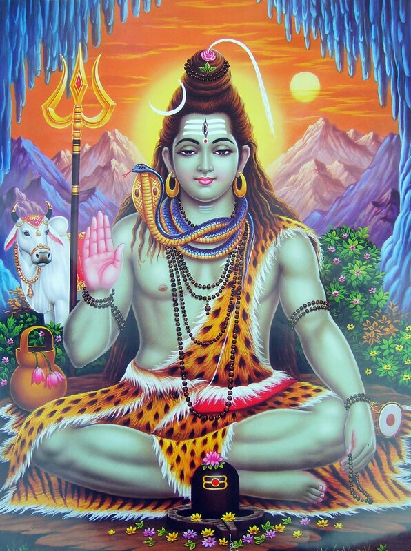 Lord Shiva in meditation
