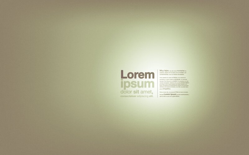 Lorem ipsum text on gradient background