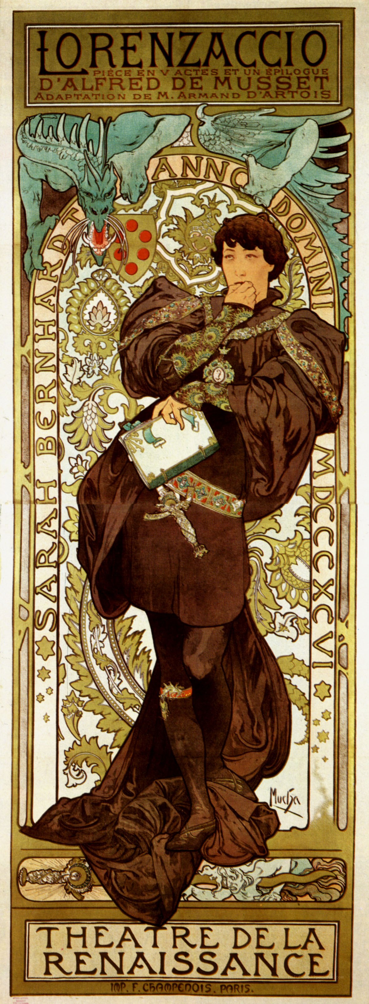 Lorenzaccio theatre poster