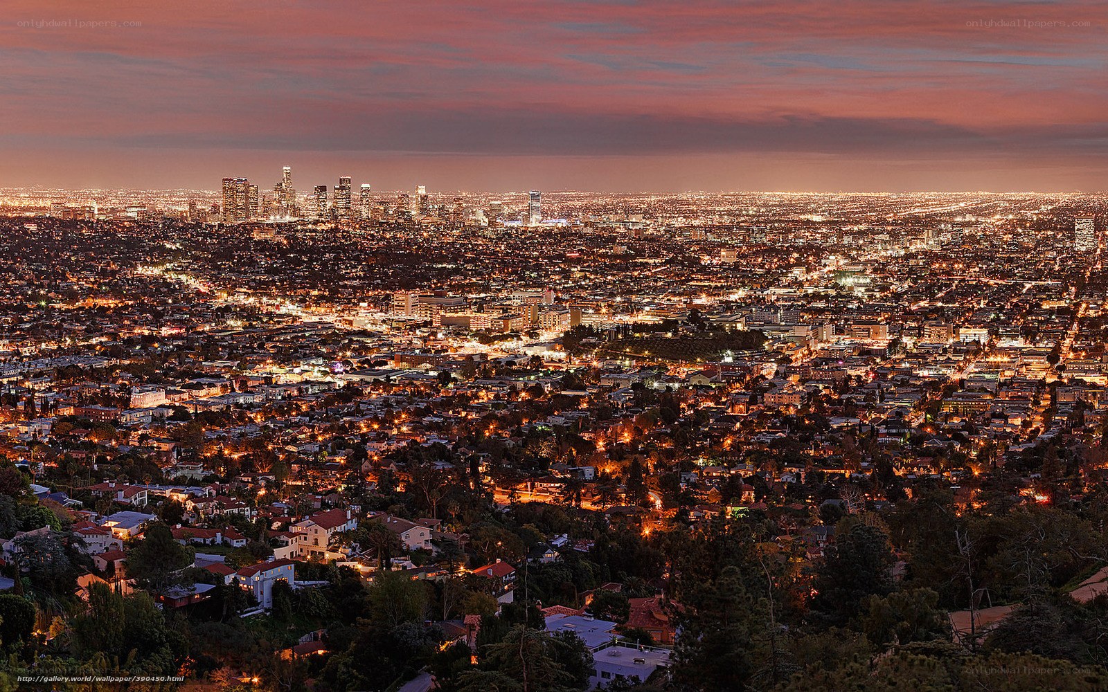 Los Angeles at dusk