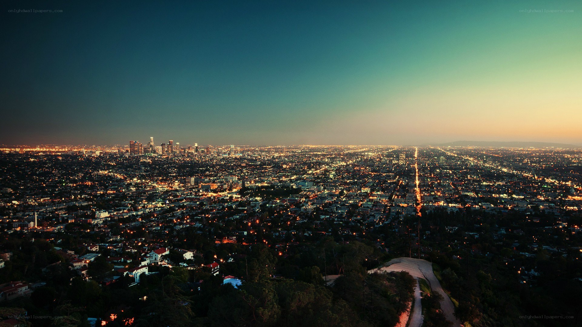 Los Angeles at dusk