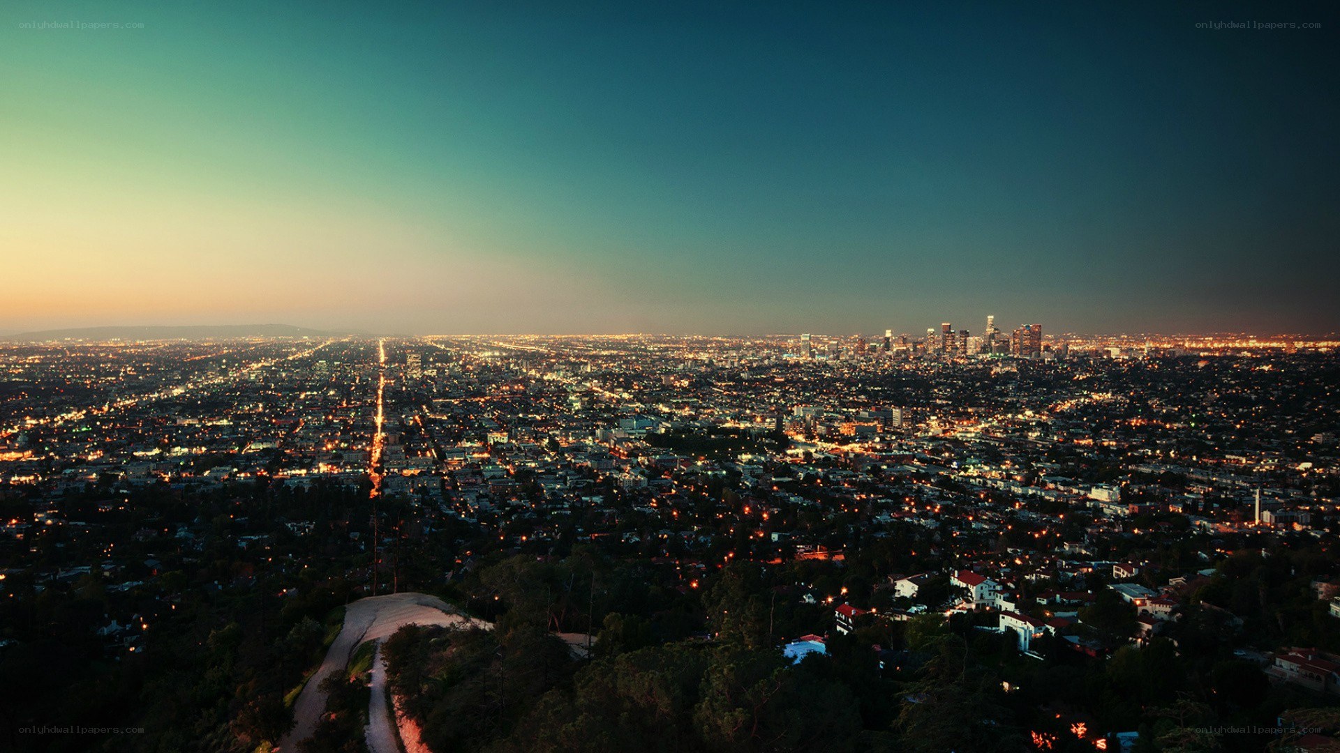 Los Angeles at dusk
