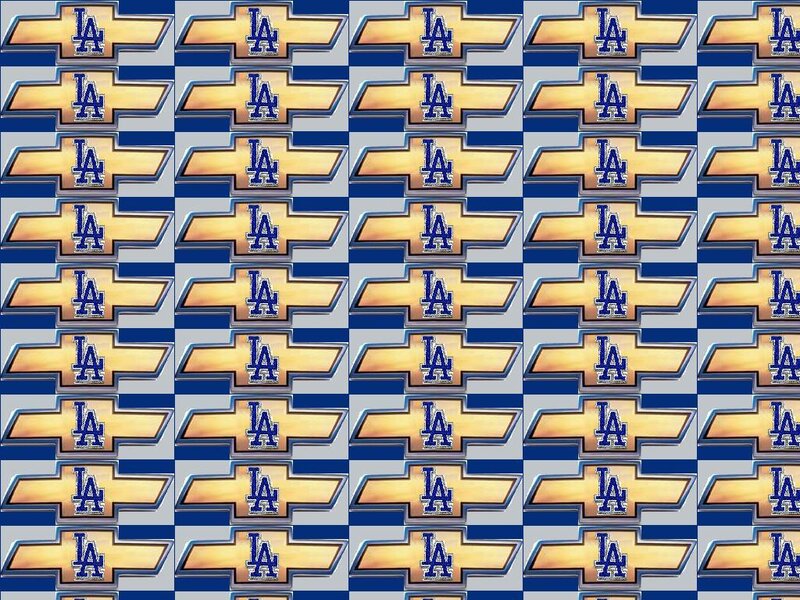 Los Angeles Dodgers logo pattern