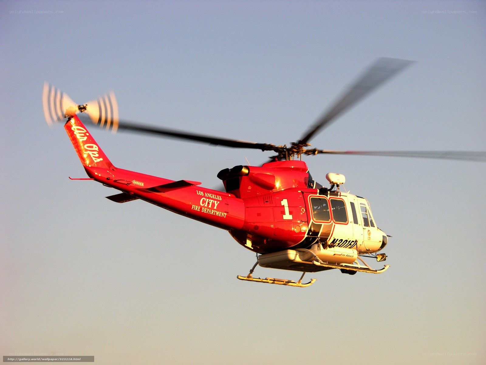 Los Angeles Fire Department helicopter