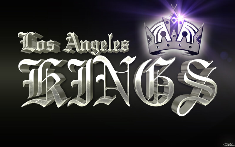 Los Angeles Kings Logo — Black, Dramatic