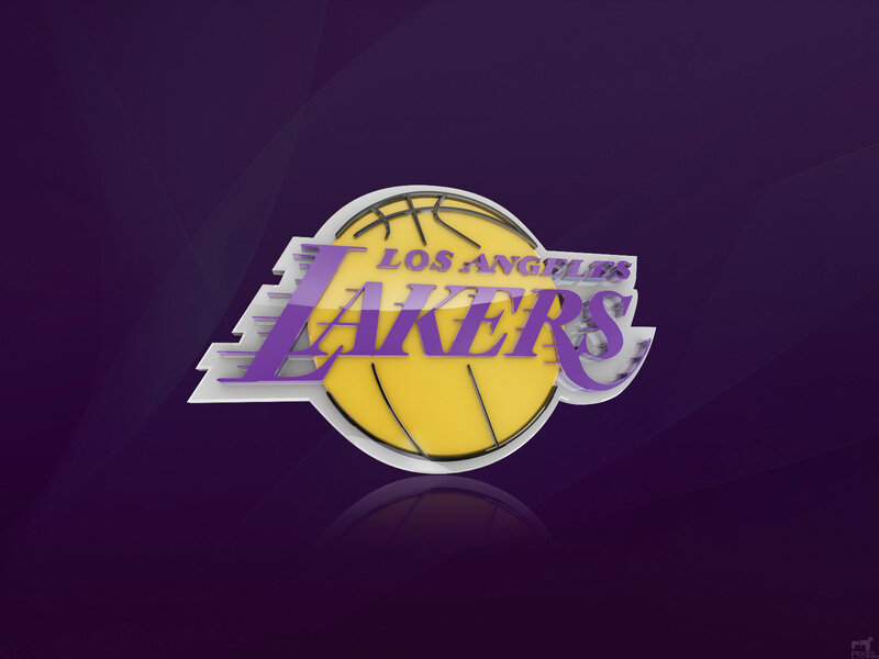 Los Angeles Lakers Logo — Purple, Dynamic, 3d Render