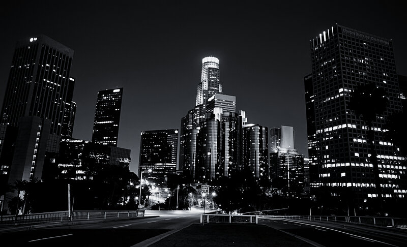 Los Angeles skyline at night