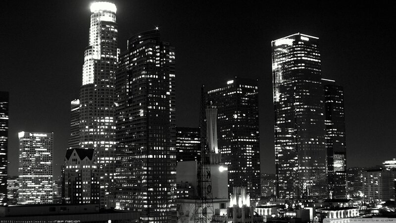 Los Angeles skyline at night