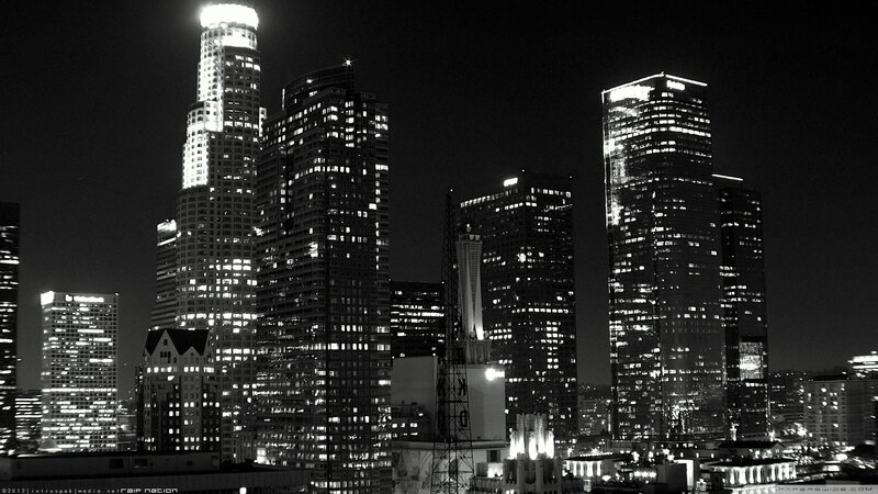 Los Angeles skyline at night