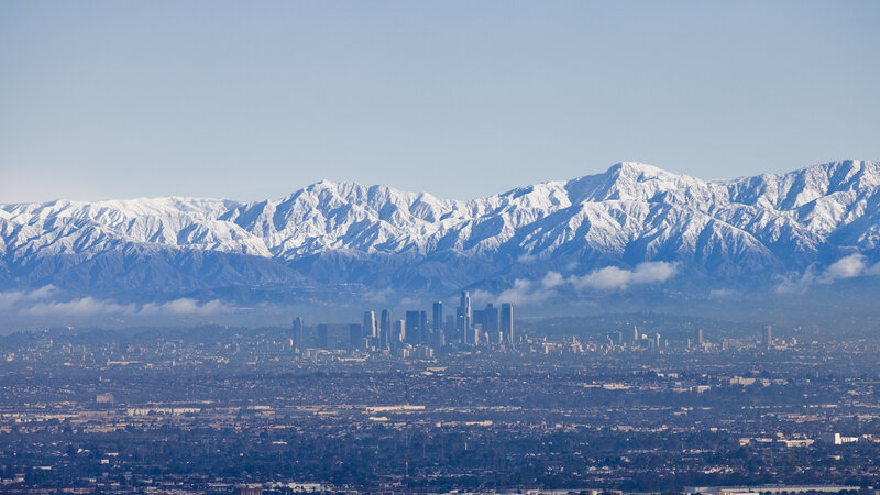 Los Angeles Skyline — Blue, Serene