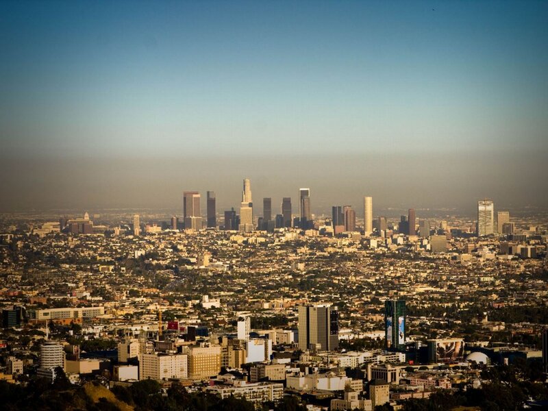 Los Angeles Skyline — Blue