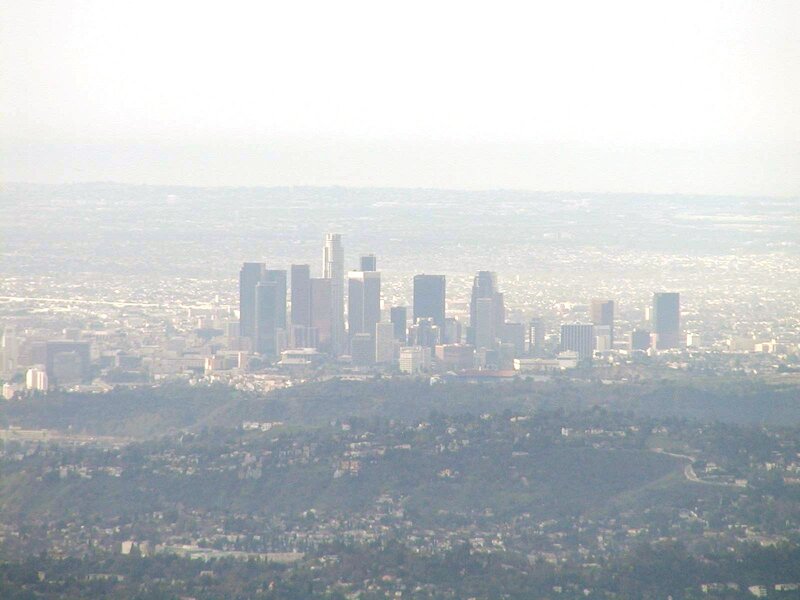Los Angeles skyline from a distance
