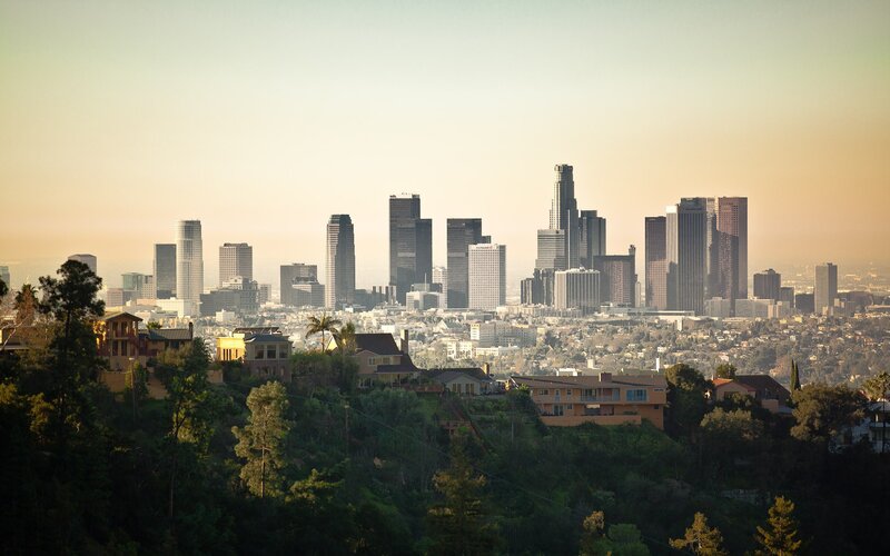 Los Angeles Skyline — Green