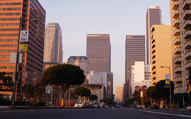 Los Angeles Skyline — Orange