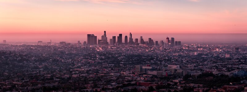 Los Angeles Skyline — Pink