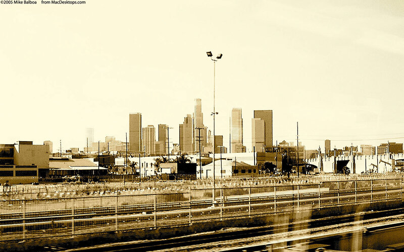 Los Angeles Skyline — Sepia