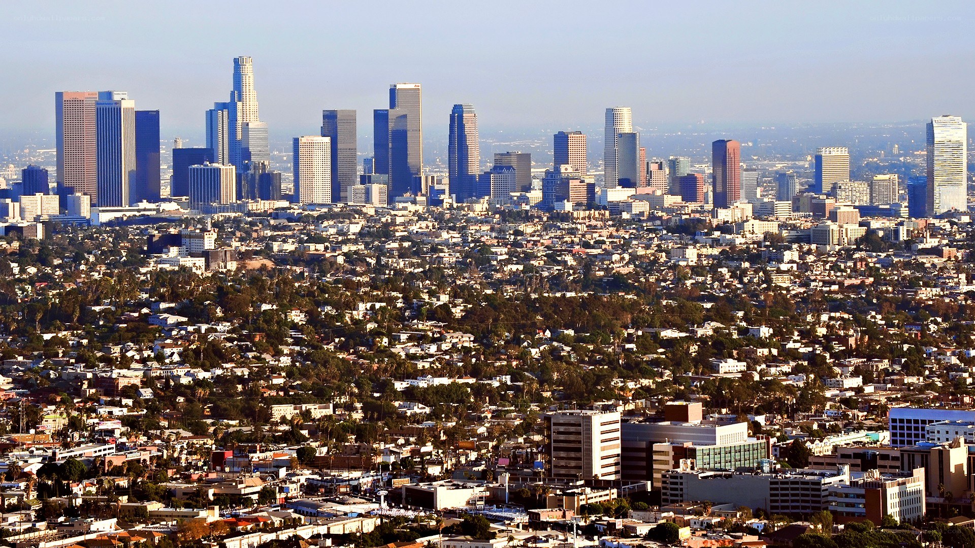 Los Angeles skyline view