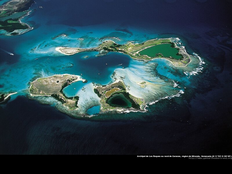 Los Roques Archipelago aerial view