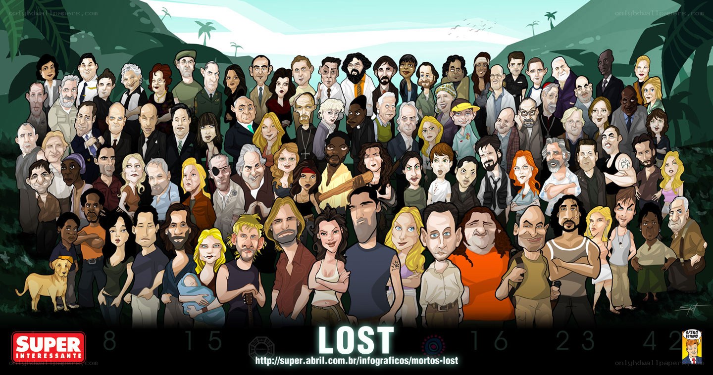 Lost cast caricature